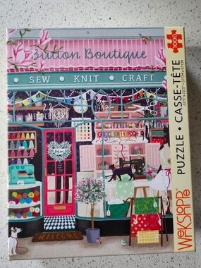 🧩WerkShoppe Button Boutique 1000 Piece Puzzle